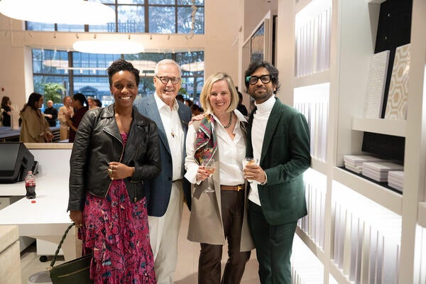 Kia Witherspoon (left) with Nancy Burns and Ketan Doiphode (right)