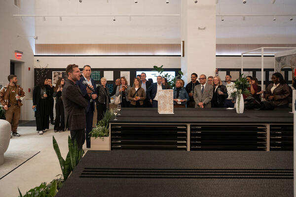 Eli Mechlovitz and Ira Melnitsky welcome guests