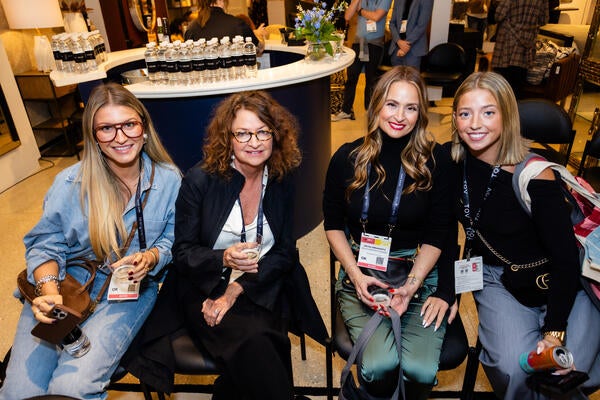 Krissy Millner (second from left) and Micah Abbananto (second from right)