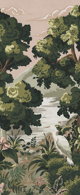 The Glenn mural in Dusk from the Fable collection (MKS071-EV-Roll)