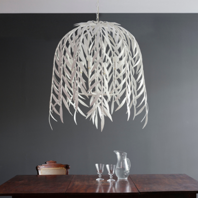 Papier-mâché Willow chandelier