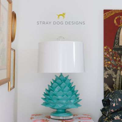 Papier-mâché Artichoke lamp