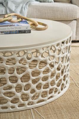 Coral cocktail table