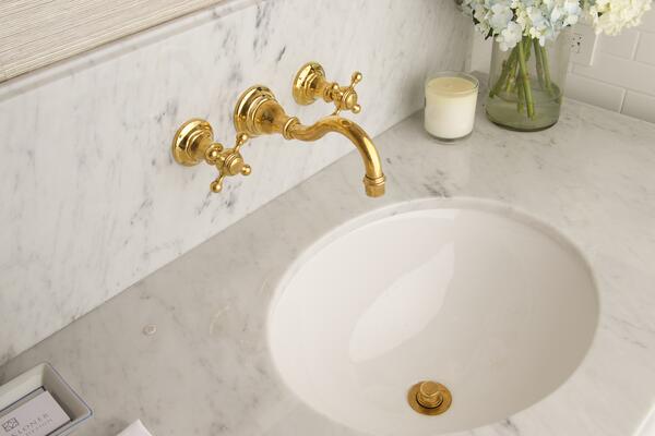 Victoria wall mount lavatory 3-1761 in Aged Brass 034