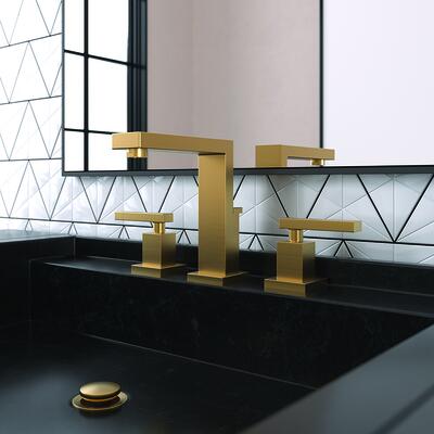 Skylar widespread lavatory faucet 2560C in Satin Bronze PVD 10