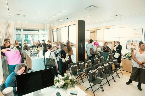 A view of the showroom at the start of the event