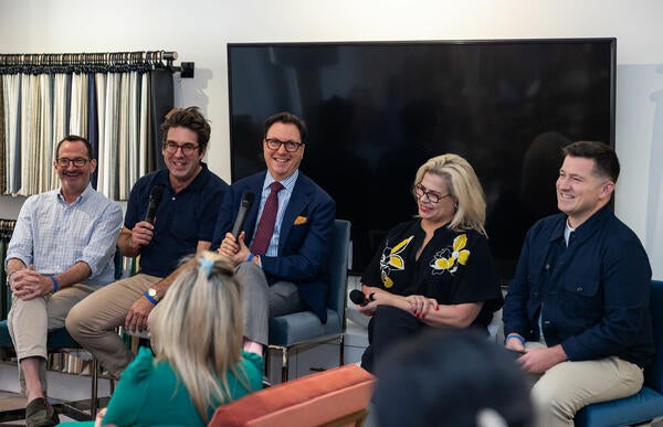 Seth Kaplowitz, Fred Nicolaus, Dennis Scully, Alexa Hampton and Nick Olsen