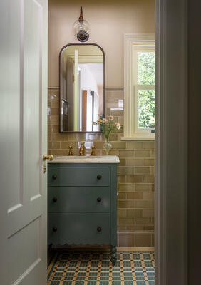 Custom mosaic floor design