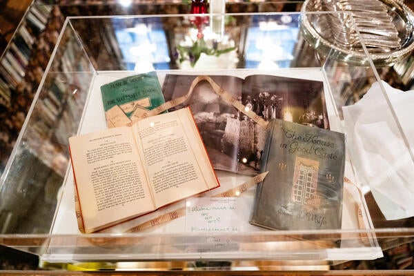 The Elsie de Wolfe cookbook that inspired the evening’s menu