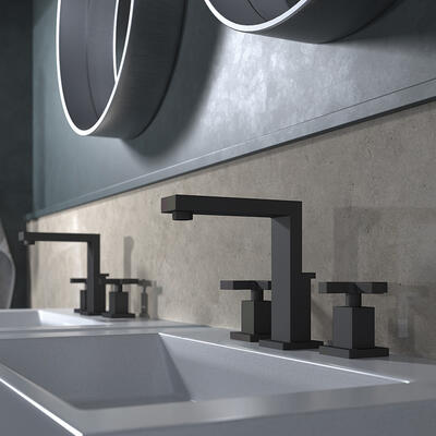 Skylar widespread lavatory faucet 2990C in Flat Black 56