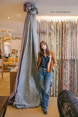 Kika Reinhardt with Schuyler Samperton fabric