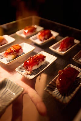 Light bites were served