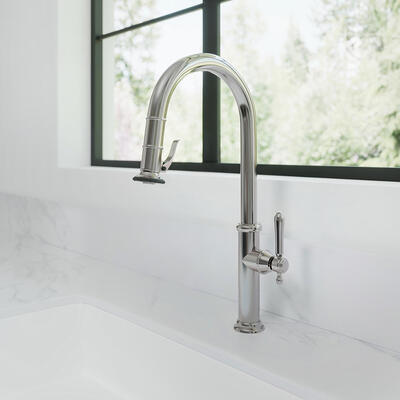 Chesterfield kitchen trigger-spray faucet (1030–5173) in Polished Nickel Natural (15)