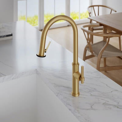 Seager kitchen trigger-spray faucet (3180–5173) in Satin Bronze PVD (10)