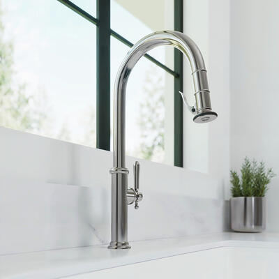 Chesterfield kitchen trigger-spray faucet (1030–5173) in Polished Nickel Natural (15)