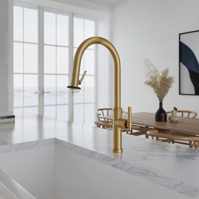 Seager kitchen trigger-spray faucet (3180–5173) in Satin Bronze PVD (10)