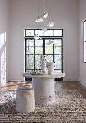 Cedar Side Table, Studded Side Table, Slop 7-Light Chandelier