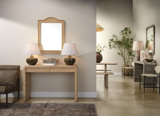 Hilltop Mirror,Monroe Table Lamp,Valley Decorative Box, Montecito Console Table