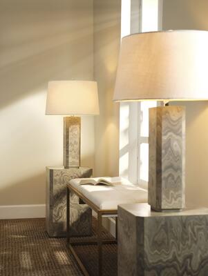 Vale Side Table, Canyon Table Lamp