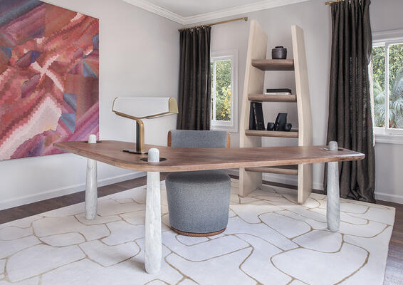 Drift bookshelf, Verto desk