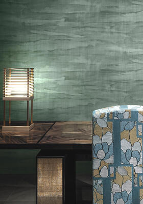 Pantelleria wallcovering in Green