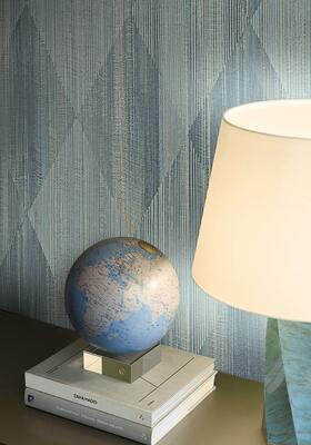 Hokkaido wallcovering in Metallic Teal