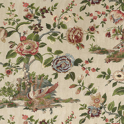 Forest Lodge fabric in Flax