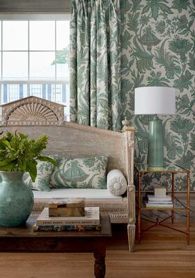 Brenkenridge wallcovering and fabric in Sage