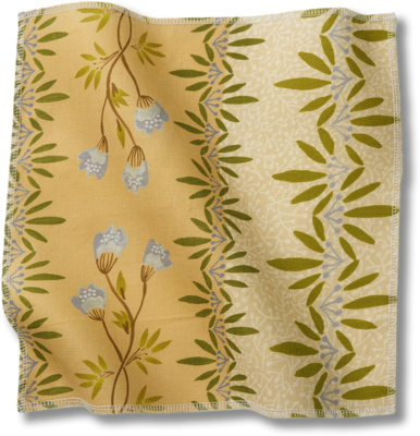 Chandler linen fabric swatch in Perriwinkle Green