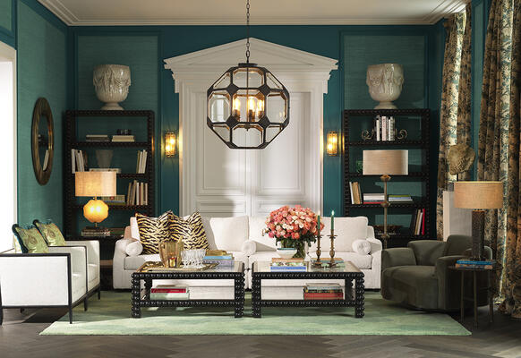 Lantern Olympia L: Floating within its transparent shell, a constellation of exposed bulbs radiate