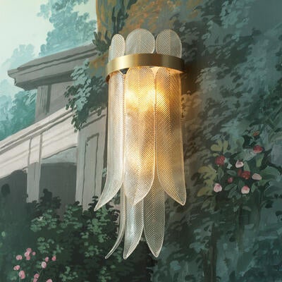 Wall lamp Erika: Its form is as architectural as it is organic; symmetry meets sensuality