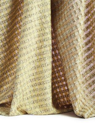 Honeycomb handwoven soft natural fabric shown in EW400-06 Almond and EW400-12 Clove
