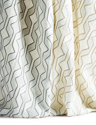 Parterre soft natural fabric shown in EW154-36 Grove and EW154-27 Birch