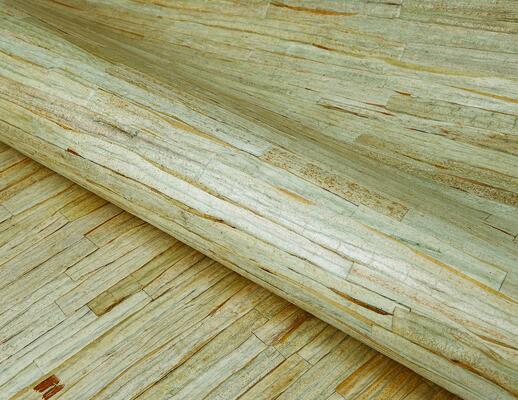 Winding Path handcrafted natural wallcovering made of water hyacinth fibers