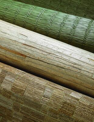 Vale natural wallcovering series featuring Lush Meadow, Winding Path and Hidden Ridge