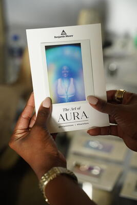 Guests discovered “The Art of Aura,” provided by Benjamin Moore 