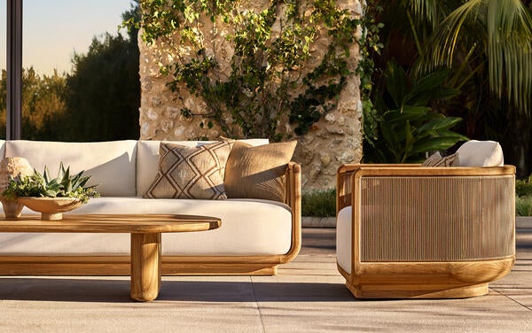 Brera collection in premium solid teak and all-weather rope