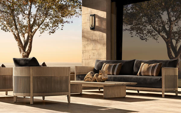 Balmain Rope collection in all-weather rope and premium solid teak