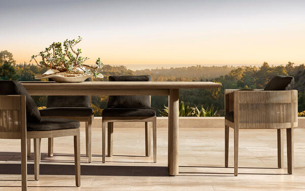 Balmain Rope dining collection in all-weather rope and premium solid teak
