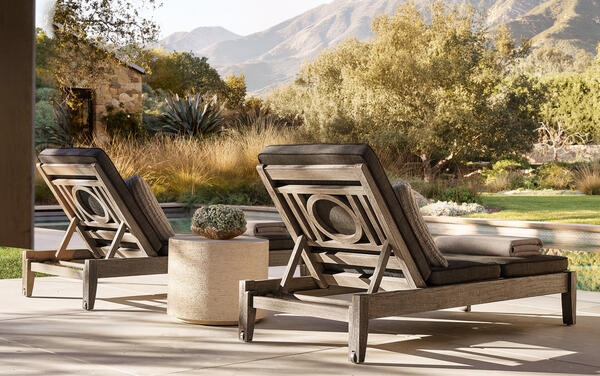 Leagrave adjustable chaise in premium solid teak