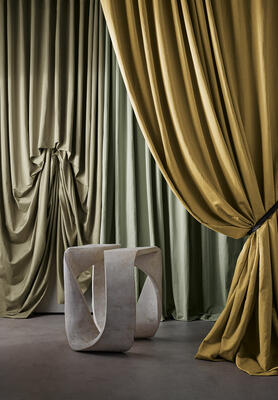 Celino wide-width cotton-linen satin