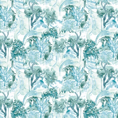 Pastoral in Seaglass (wallpaper and fabric)