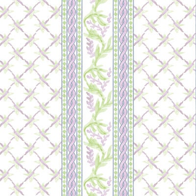Ribbon wallpaper in Lilac