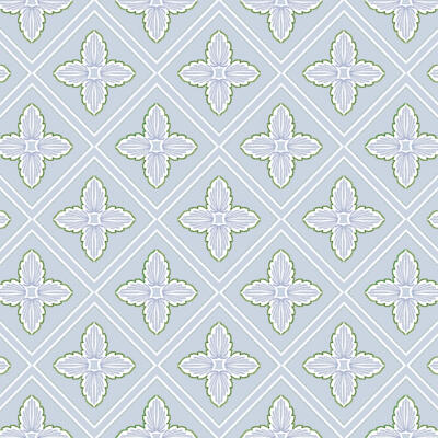 Wayfarer in Spring (wallpaper and fabric)