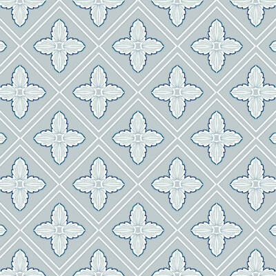 Wayfarer in Chambray (wallpaper and fabric)