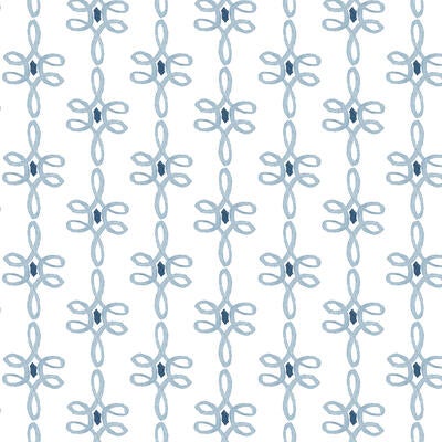 Spiral in Chambray (wallpaper and fabric)