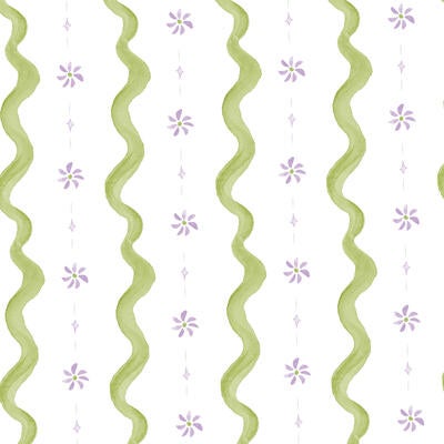 Billow in Wisteria (wallpaper and fabric)