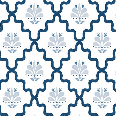 Terrain in Chambray (wallpaper and fabric)