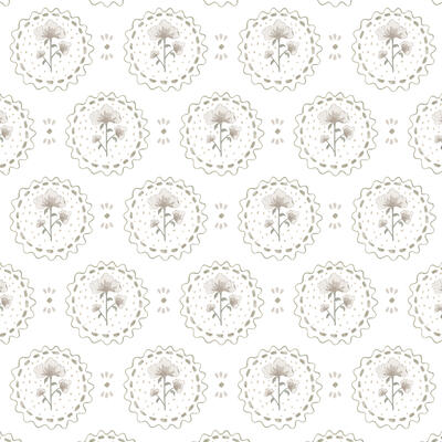 Orchard wallpaper in Stone