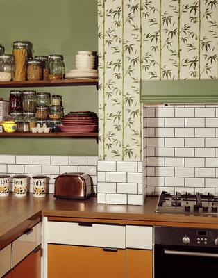 Money Tree wallpaper in Bamboo (PB010-BA-Roll)